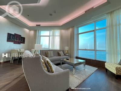فلیٹ 2 غرفة نوم للايجار في الشرق، مدينة الكويت - Luxury two bedroom apartment for rent in Sharq