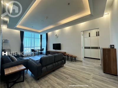 فلیٹ 1 غرفة نوم للايجار في مهبولة، مدينة الكويت - Fully Furnished one bedroom apartment for Rent in Mahboula