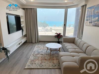 2 Bedroom Flat for Rent in Al Fintas, Kuwait City - 2 Bedrooms Fully Furnished Sea View Apartment in Fintas