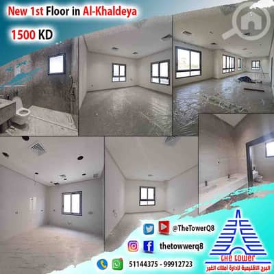 شقة 4 غرف نوم للايجار في الخالدية، مدينة الكويت - للإيجار في الخالدية دور أول من فيلا زاوية