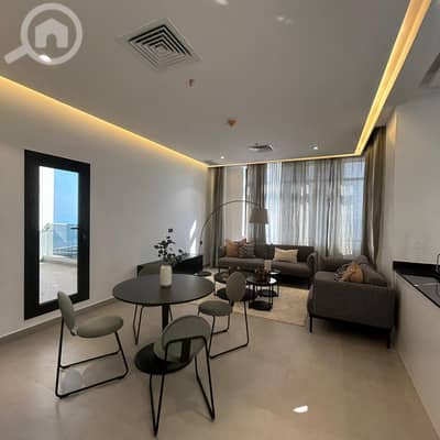شقة 1 غرفة نوم للايجار في الدعية، مدينة الكويت - Furnished Sea View Apartment for Rent in Hessa Al Mubarak