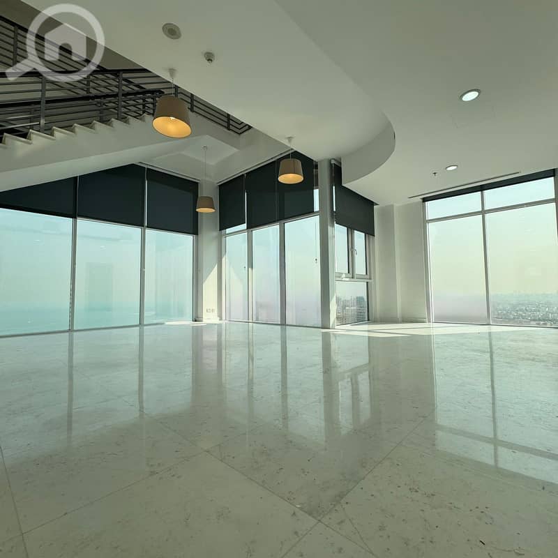 Penthouse with direct sea view for rent in Bneid Al-Qar
