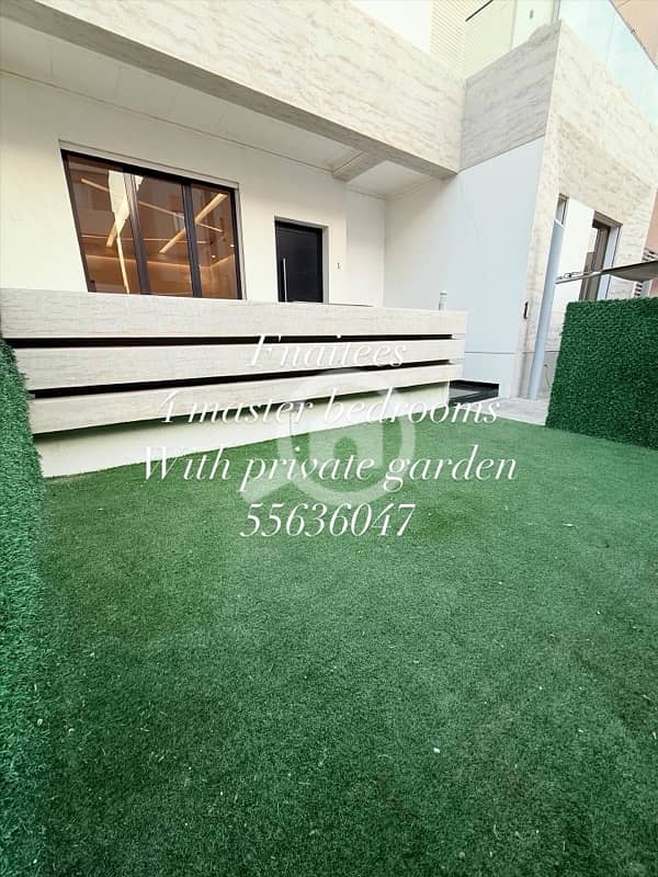 fnaitees- 4 master bedrooms ground apartment with private garden