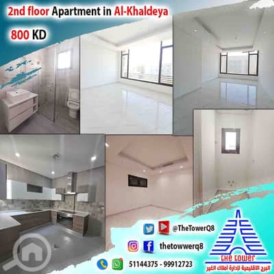 فلیٹ 3 غرف نوم للايجار في الخالدية، مدينة الكويت - للإيجار في الخالدية شقة من بناية بطن وضهر – موقع مميز – مدخل ومخرج سهل