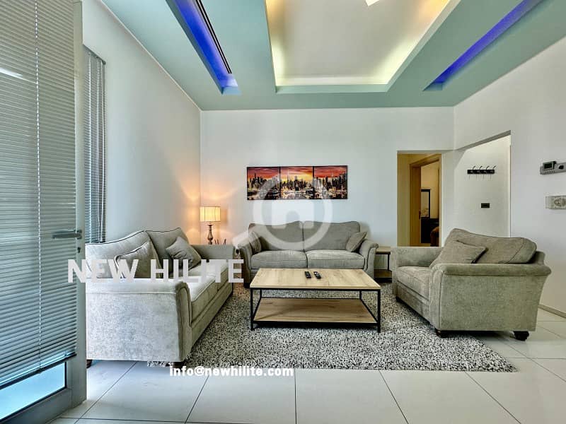 Furnished Rooftop 2-Bedroom Apartment with Terrace for Rent in Salwa Furnished Rooftop 2-Bedroom Apartment with Terrace for Rent in Salwa