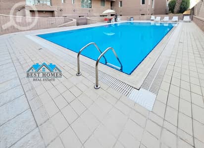 3 Bedroom Flat for Rent in Salwa, Kuwait City - 3 Bedrooms Apartment with Pool in Salwa