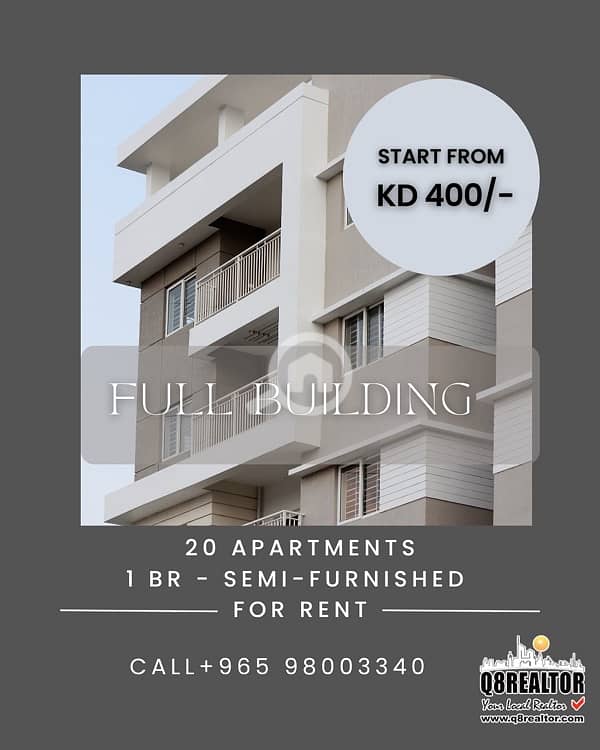FULL BUILDING FOR RENT , 20 + APARTMENTS IN SABAH AL SALEM FULL BUILDING FOR RENT , 20 + APARTMENTS IN SABAH AL SALEM