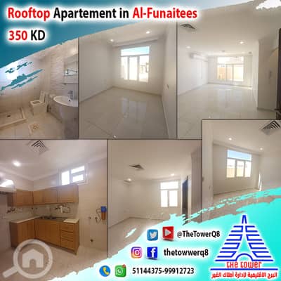 3 Bedroom Apartment for Rent in Fnaitees, Kuwait City - للإيجار في الفنيطيس شقة مع روف خاص من فيلا بطن وضهر