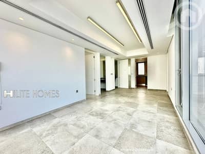 فلیٹ 2 غرفة نوم للايجار في سلوى، مدينة الكويت - Seaview two bedroom apartment with terrace for rent in Salwa