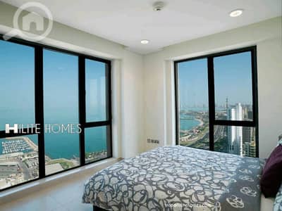 2 Bedroom Flat for Rent in Bnied Al Qar, Kuwait City - Two bedroom furnished apartment, with or without sea view