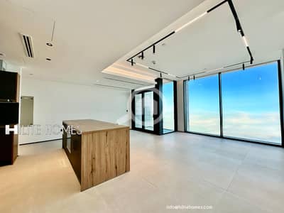 شقة 2 غرفة نوم للايجار في المنطقة الحرة، مدينة الكويت - Brand New Two Master bedroom seaview apartment in Kuwait City