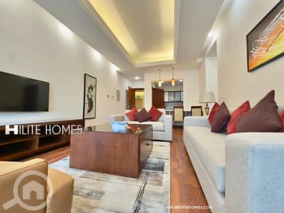 شقة 2 غرفة نوم للايجار في الجابرية، مدينة الكويت - Fully Furnished Serviced apartment for rent in Jabriya