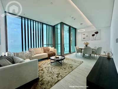 شقة 3 غرف نوم للايجار في الدعية، مدينة الكويت - Brand New 3-Bedroom Sea View Apartment for Rent in Daiya