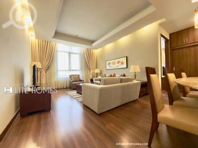 شقة 2 غرفة نوم للايجار في الشرق، مدينة الكويت - Two Bedroom Furnished Apartment for Rent in Sharq