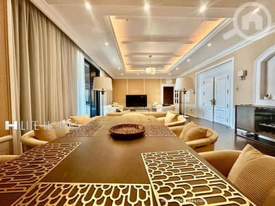 فلیٹ 3 غرف نوم للايجار في السالمية، مدينة الكويت - Sea view Furnished Three-Bedroom Floor with Private Pool & Balcony .