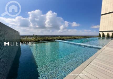 فلیٹ 3 غرف نوم للايجار في الدعية، مدينة الكويت - Stunning Three-Bedroom Sea View Apartment for Rent in Daiya