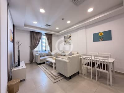 شقة 3 غرف نوم للايجار في السالمية، مدينة الكويت - Salmiya – new, furnished, three bedroom apartments w/gym