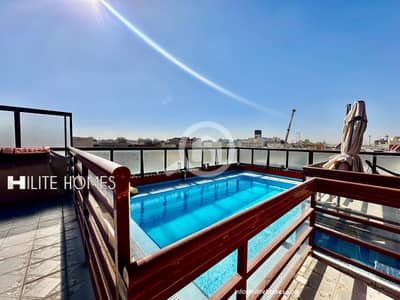 فلیٹ 3 غرف نوم للايجار في بيان، مدينة الكويت - Three Master bedroom apartment for rent in Bayan next to Embassy area