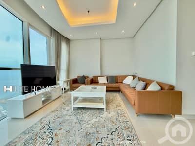 فلیٹ 3 غرف نوم للايجار في الشعب البحري، مدينة الكويت - Three bedroom semi furnished apartment for rent in shaab