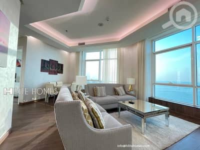 فلیٹ 2 غرفة نوم للايجار في الشرق، مدينة الكويت - Luxury two bedroom apartment for rent in Sharq