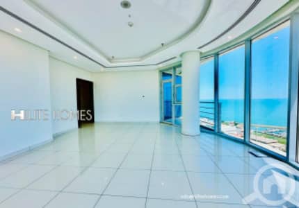 شقة 3 غرف نوم للايجار في السالمية، مدينة الكويت - Sea view full floor 3 bedroom modern apartment with balcony in salmiya شقة 3 غرف نوم للايجار في السالمية، مدينة الكويت - Sea view full floor 3 bedroom modern apartment with balcony in salmiya