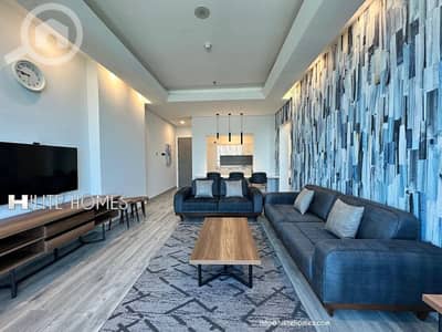 شقة 2 غرفة نوم للايجار في مهبولة، مدينة الكويت - SEA VIEW SEMIFURNISHED TWO BEDROOM APARTMENT FOR RENT IN MAHBOULA