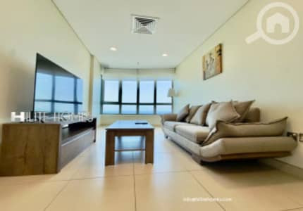 فلیٹ 3 غرف نوم للايجار في السالمية، مدينة الكويت - Three bedroom seaview furnished duplex for rent in Salmiya