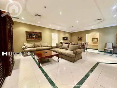 فلیٹ 3 غرف نوم للايجار في أبو الحصانية، مدينة الكويت - Three Bedroom furnished & un furnished apartments in Abu Al hassaniya