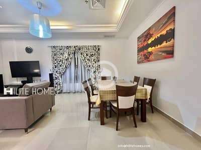 3 Bedroom Apartment for Rent in Al Manqaf, Kuwait City - Three Bedroom Fully Furnished Sea View Apartment for rent in Mangaf