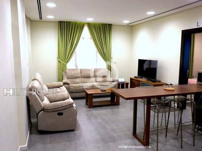 شقة 1 غرفة نوم للايجار في سلوى، مدينة الكويت - Furnished One Bedroom Apartment for Rent in Heart of Salwa
