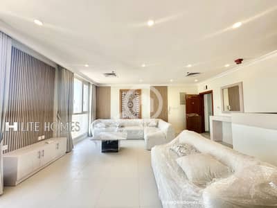 شقة 2 غرفة نوم للايجار في مهبولة، مدينة الكويت - Seaview brand new two bedroom floor apartment for rent in Mahboula