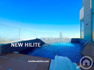 فلیٹ 4 غرف نوم للايجار في غرناطه، مدينة الكويت - Four Bedroom Duplex with Private Pool for Rent in Granada, Kuwait