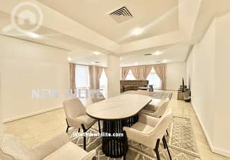 فلیٹ 3 غرف نوم للايجار في سلوى، مدينة الكويت - Spacious Fully Furnished 3-Bedroom Apartment with Pool & Utilities Inc