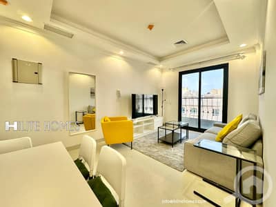 فلیٹ 2 غرفة نوم للايجار في السالمية، مدينة الكويت - Two bedroom furnished apartment for rent in salmiya near boulevard Par