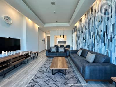 شقة 2 غرفة نوم للايجار في مهبولة، مدينة الكويت - SEA VIEW SEMIFURNISHED TWO BEDROOM APARTMENT FOR RENT IN MAHBOULA