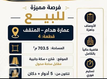 مجمع تجاري  للبيع في المنقف، مدينة الكويت - للبيع عماره هدام في المنقف قطعه 4 مدخل ومخرج سهل مساحه 703متر