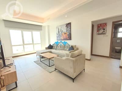 2 Bedroom Flat for Rent in Al Fintas, Kuwait City - Elegant Fully Furnished 2 Bedroom Sea View Apartment in Fintas