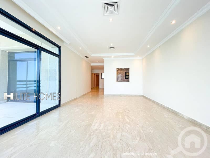 Three Bedroom Apartment For Rent in Salmiya with Stunning Beach View Three Bedroom Apartment For Rent in Salmiya with Stunning Beach View