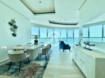 3 Bedroom Apartment for Rent in Al Shaab sea, Kuwait City - Three bedroom semi furnished apartment for rent in shaab