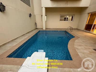 4 Bedroom Villa for Rent in Al Manqaf, Kuwait City - 4 Master Bedroom Duplex with Swimming Pool, Garden in Mangaf.
