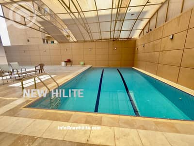 فلیٹ 1 غرفة نوم للايجار في السالمية، مدينة الكويت - 1 Bedroom Semi-Furnished Sea View Apartment for Rent in Salmiya