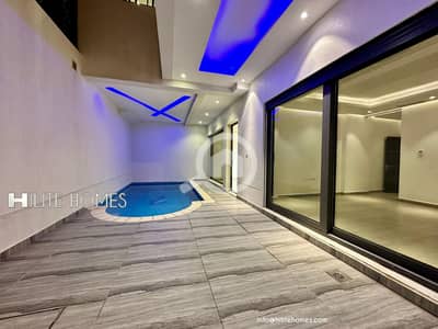 شقة 3 غرف نوم للايجار في ابو فطيرة، مدينة الكويت - Three Master bedroom Basement floor with pool for rent in Abu Fatira