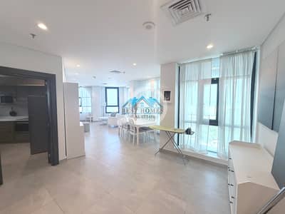 3 Bedroom Apartment for Rent in Al Salmiya, Kuwait City - Full Furnished Sea View 3 Bedroom Apartment with Pool in Salmiya
