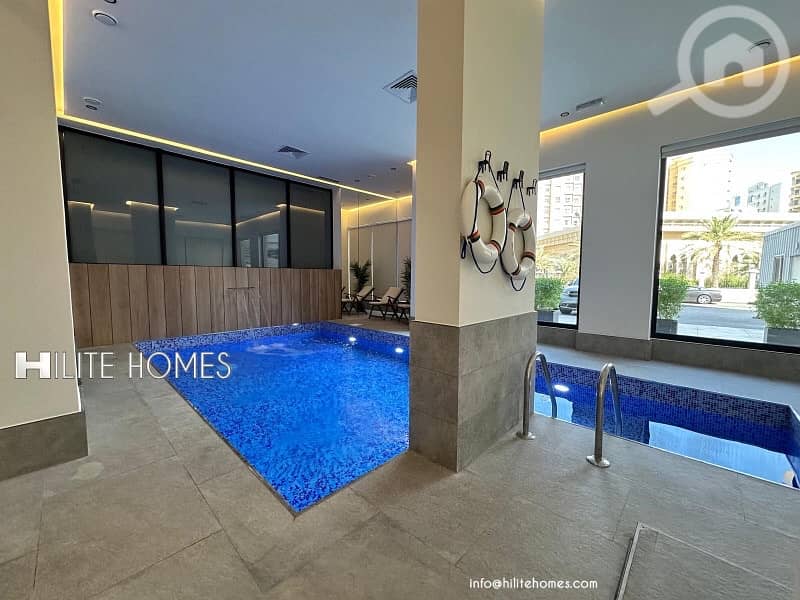Brand-new two-bedroom semi-furnished apartment in Salmiya Brand-new two-bedroom semi-furnished apartment in Salmiya