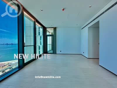 فلیٹ 3 غرف نوم للايجار في المنطقة الحرة، مدينة الكويت - Sea view Three bedroom apartment for rent in Kuwait city