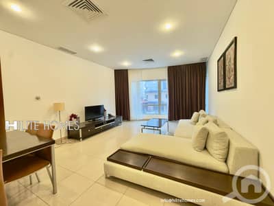 فلیٹ 1 غرفة نوم للايجار في السالمية، مدينة الكويت - One bedroom furnished apartment for rent in Salmiya