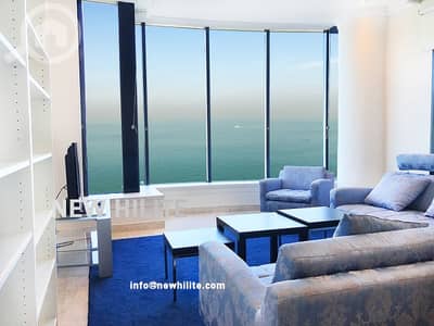 3 Bedroom Apartment for Rent in Al Salmiya, Kuwait City - Sea view Three bedroom apartment with Balcony in Salmiya