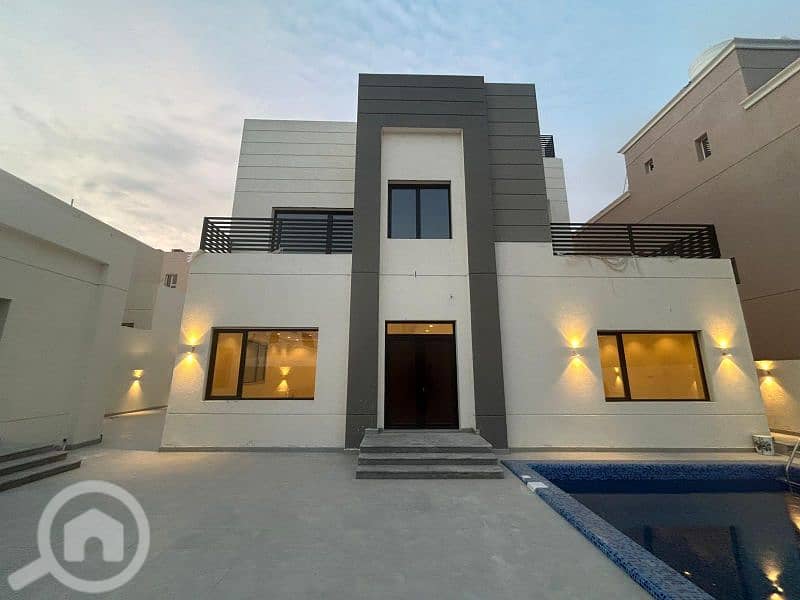 villa with pool in wafra