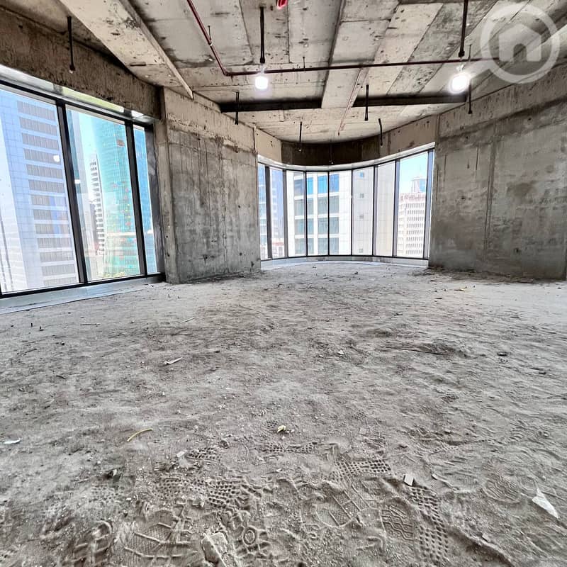 Half a commercial floor for rent in sharq Block 7