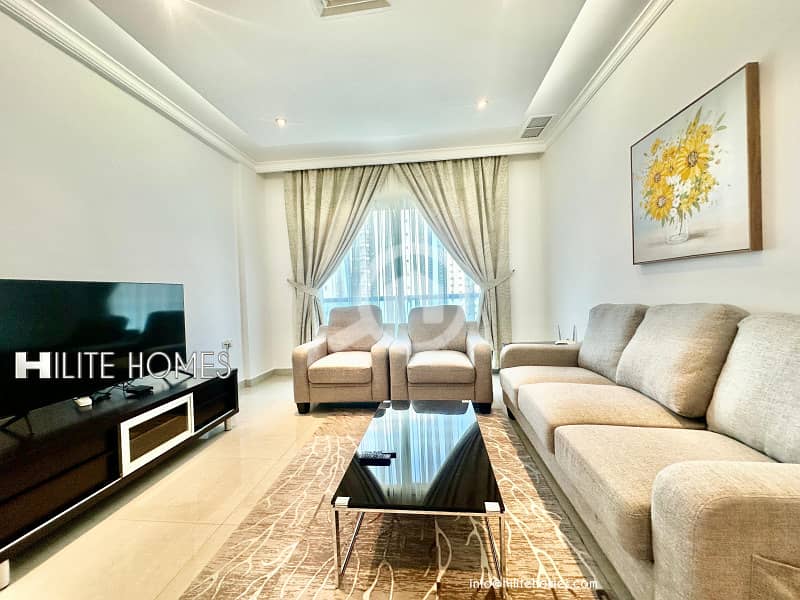 Two bedroom furnished apartment with balcony in Mahboula